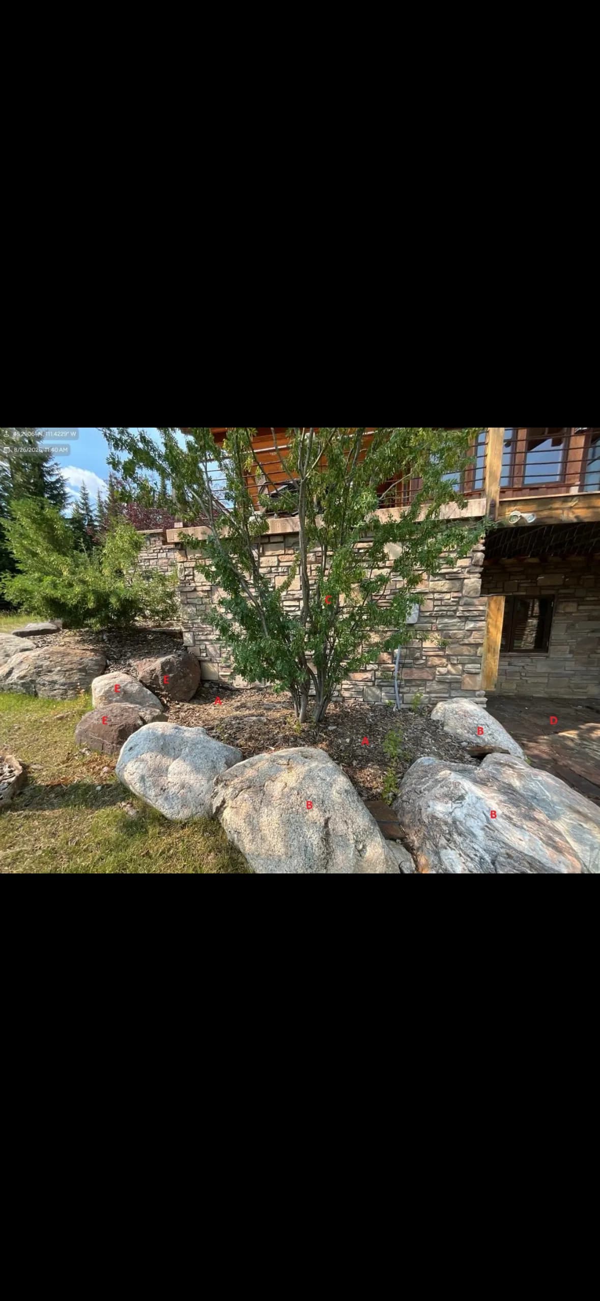 Gallery photos for Concrete Generator Pad and Boulder Retaining Wall Built Right: Image #3